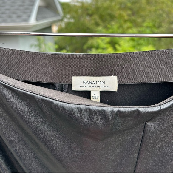 Aritzia Babaton Jax Vegan Leather Skirt sz 4 - Picture 5 of 5